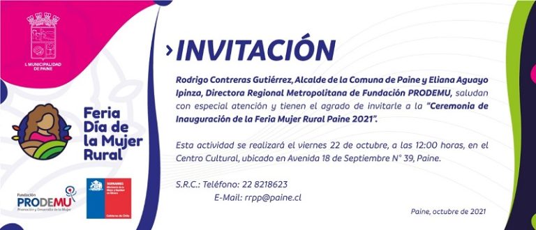 Este fin de semana será para la mujer rural