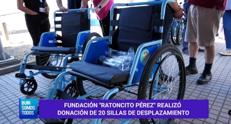 A Buin le donan sillas para trasladar pacientes, incluidos obesos mórbidos o de talla grande