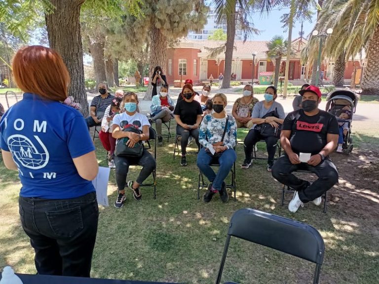 15 familias venezolanas recibieron ayuda de la Oficina Migrante de San Bernardo