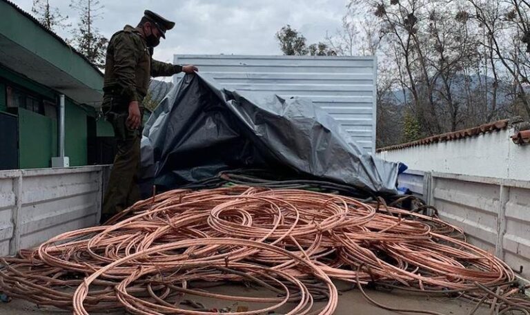 El robo de cables se desata en Buin