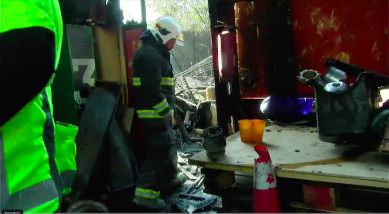 Panorama desolador deja incendio en 3ª compañía de Bomberos de Calera de Tango