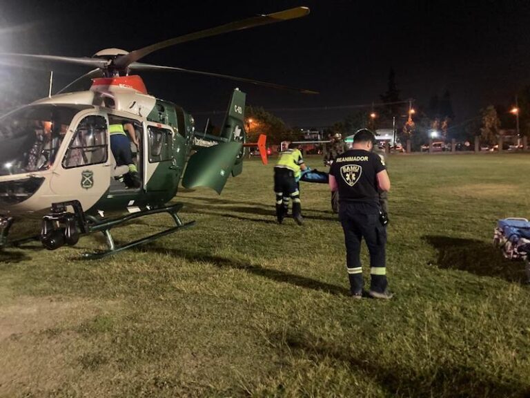 Grave niño que cayó a una piscina en Huelquén