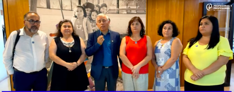 Magisterio se reúne con subsecretaría de Educación por graves problemas en San Bernardo