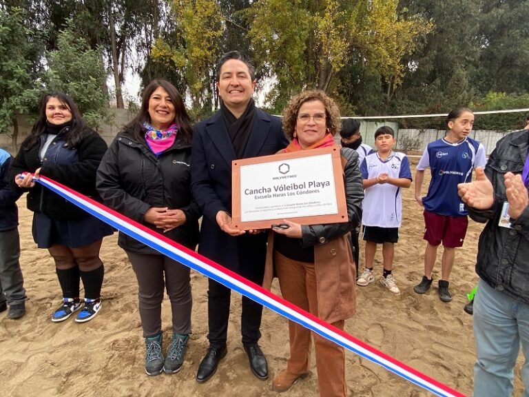Colegio Haras Los Cóndores y MolymetNos, la mejor dupla de Voley Playa de San Bernardo