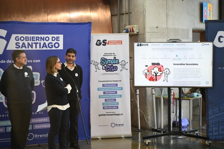 Gobierno de Santiago lanza sitio Aprendedesastres.cl para educar sobre desastres en RM