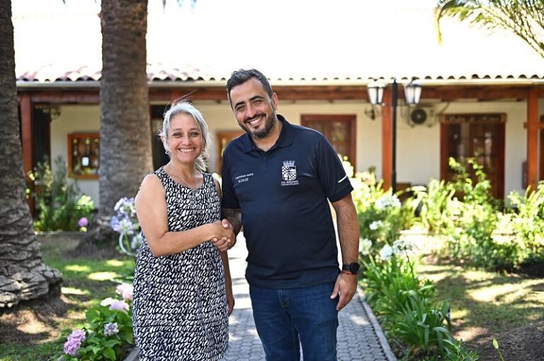 Alcaldes de Calera de Tango y San Bernardo se reúnen por la conservación del Pucará de Chena