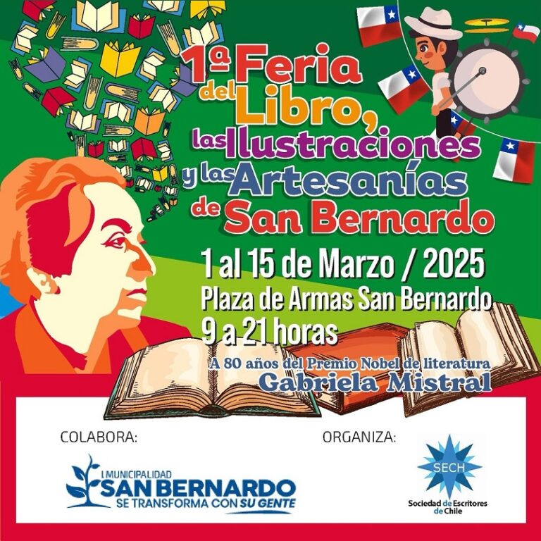 Gabriela Mistral tiene una “Feria del Libro, las Ilustraciones y las Artesanías” en San Bernardo