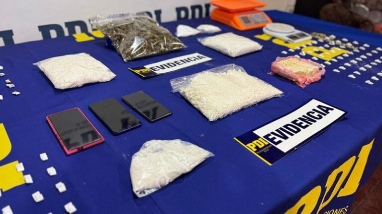 San Bernardo: PDI incauta más de 16 mil dosis de drogas cerca de escuela básica