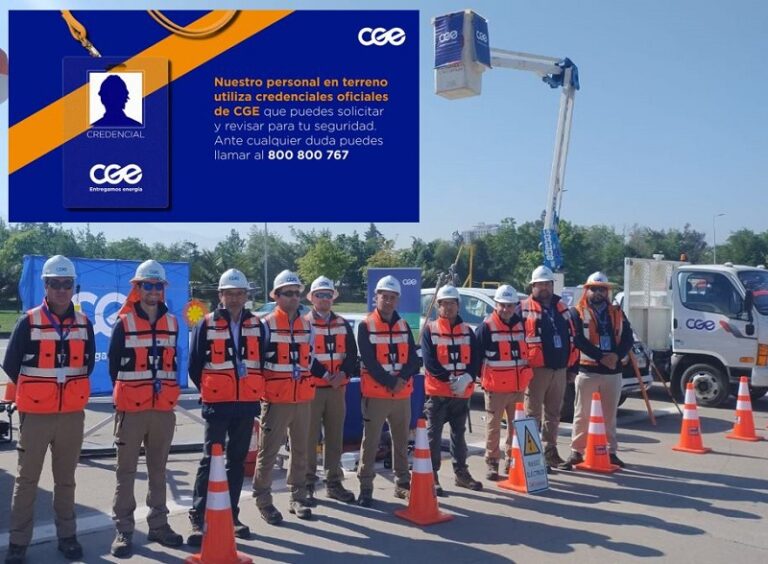 CGE alerta sobre falsos contratistas y reitera protocolo de identificación de su personal